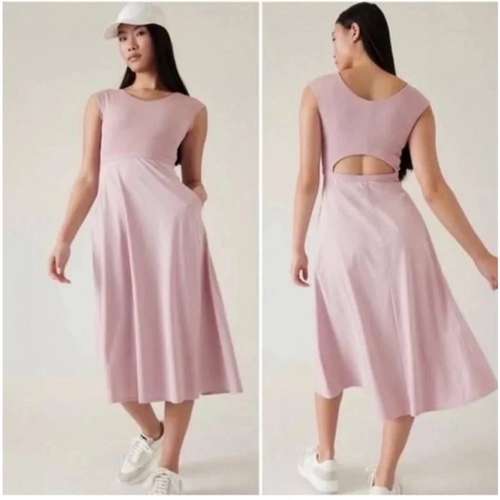 Athleta Ryder Dress in Mauve - Large Tall